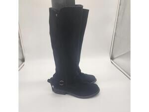 New EMU black suede leather tall boots 7 miva